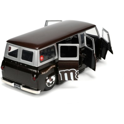 JADA TOYS M&M'S 1965 FORD ECONOLINE WITH RED FIGURE DIE CAST 1/24 MODEL