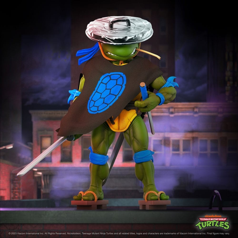 SUPER7 TEENAGE MUTANT NINJA TURTLES ULTIMATE NINJA NOMAD LEONARDO ACTION FIGURE