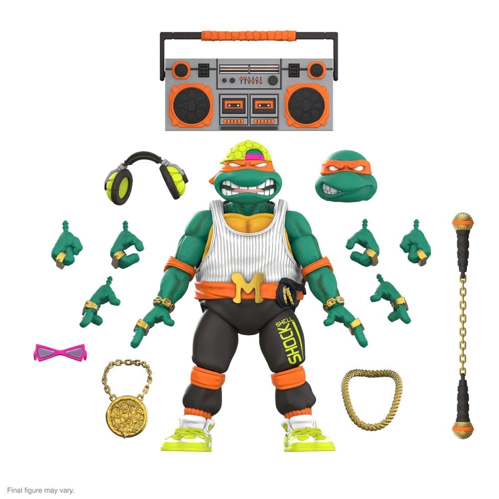SUPER7 TEENAGE MUTANT NINJA TURTLES ULTIMATE RAPPER MIKE ACTION FIGURE