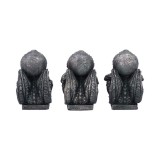 NEMESIS NOW THREE WISE CTHULHU FIGURES