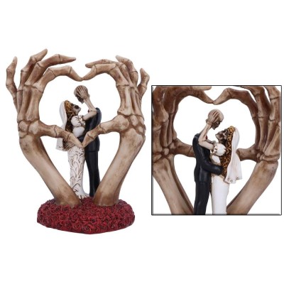 FROM THIS DAY FORWARD SKELETON WEDDING BRIDE AND GROOM ORNAMENT FIGURE NEMESIS NOW