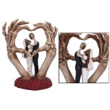 NEMESIS NOW FROM THIS DAY FORWARD SKELETON WEDDING BRIDE AND GROOM ORNAMENT FIGURE