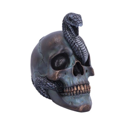 NEMESIS NOW SERPENTINE FATE GOTHIC SNAKE SKULL ORNAMENT FIGURE