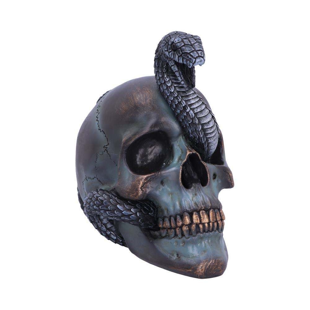 NEMESIS NOW SERPENTINE FATE GOTHIC SNAKE SKULL ORNAMENT FIGURE