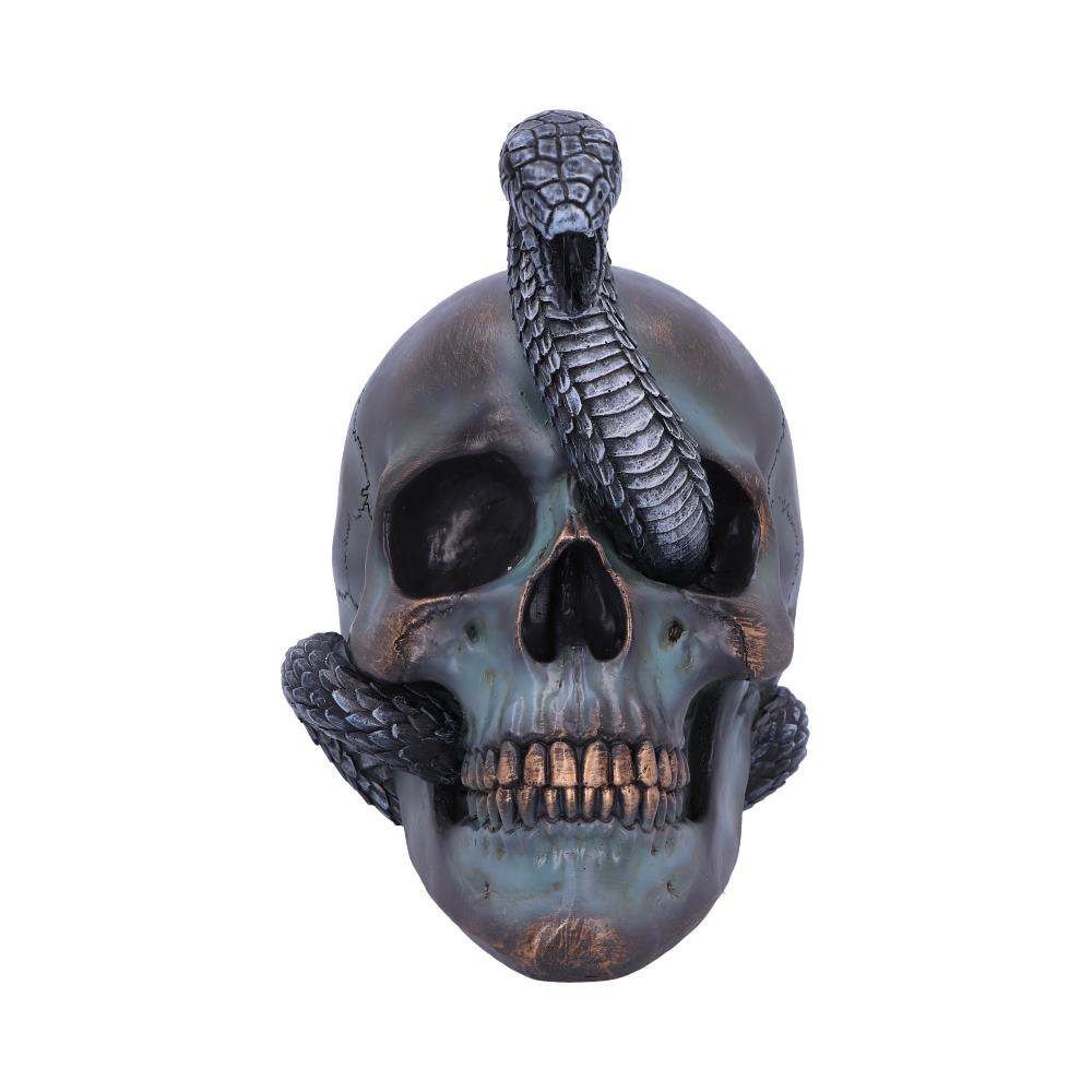 NEMESIS NOW SERPENTINE FATE GOTHIC SNAKE SKULL ORNAMENT FIGURE