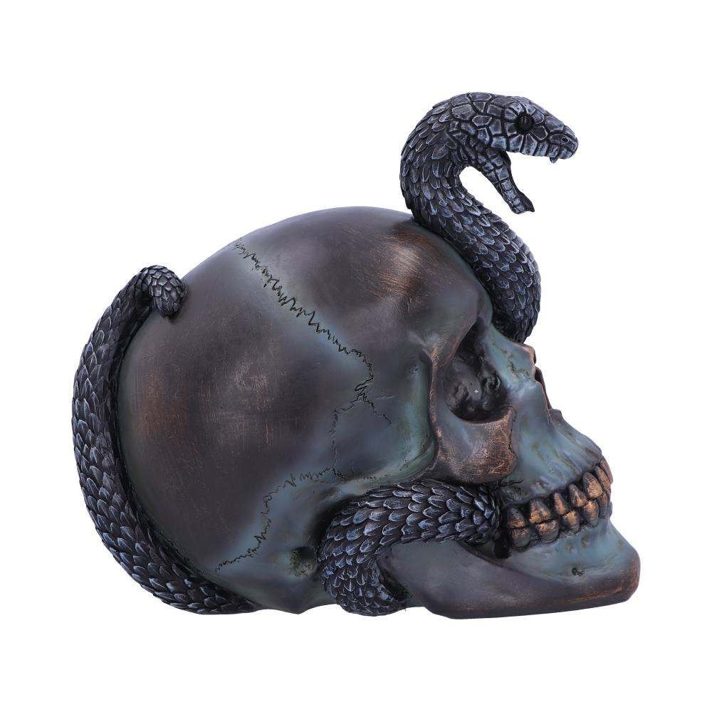 NEMESIS NOW SERPENTINE FATE GOTHIC SNAKE SKULL ORNAMENT FIGURE