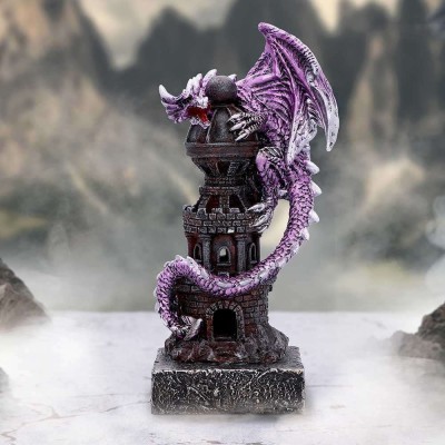 GUARDIAN OF THE TOWER PURPLE DRAGON FIGURE NEMESIS NOW