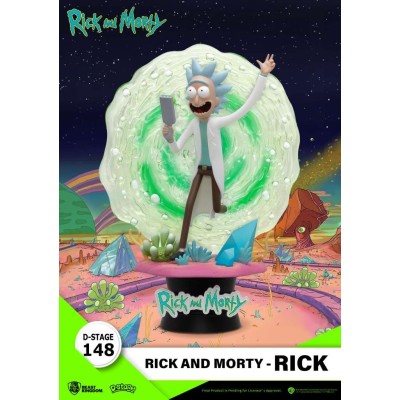 D-STAGE 148 RICK AND MORTY RICK STATUA FIGURE DIORAMA BEAST KINGDOM