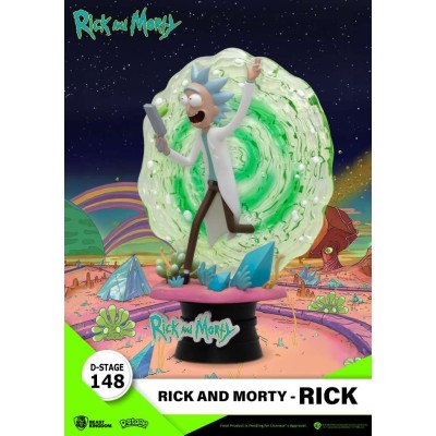 D-STAGE 148 RICK AND MORTY RICK STATUA FIGURE DIORAMA BEAST KINGDOM