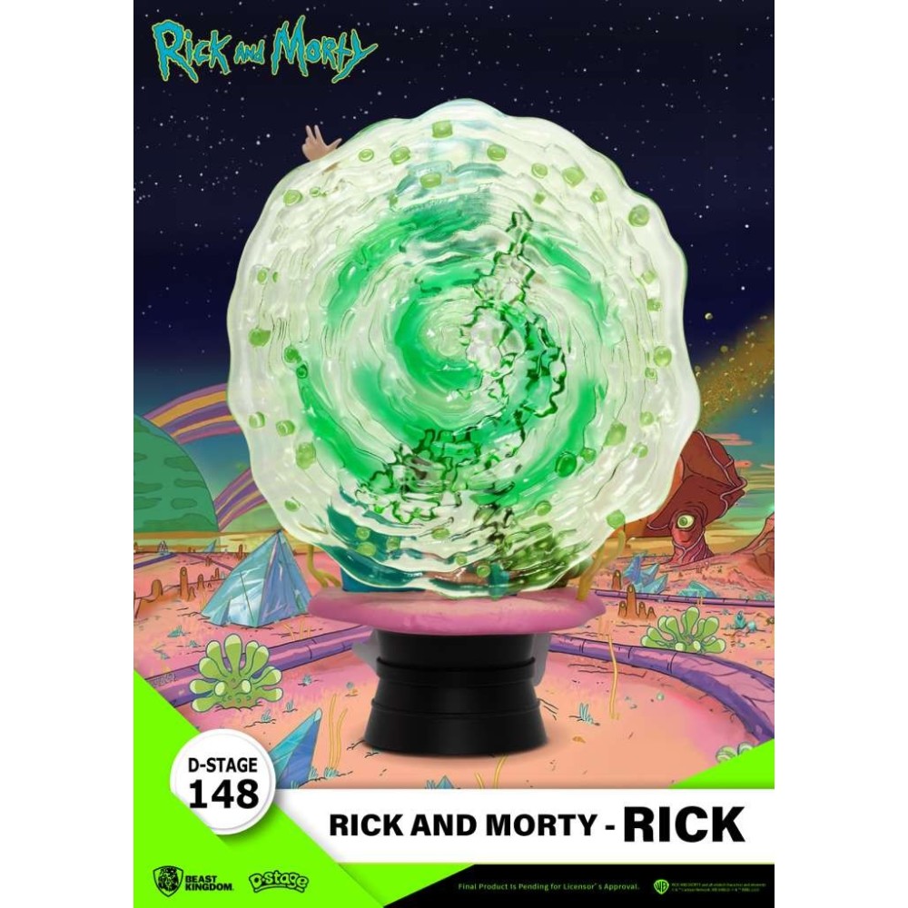 D-STAGE 148 RICK AND MORTY RICK STATUA FIGURE DIORAMA BEAST KINGDOM