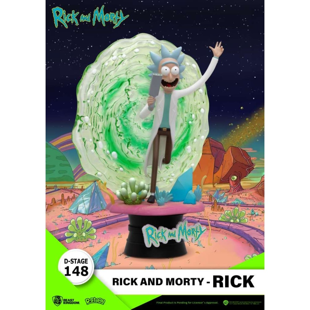 D-STAGE 148 RICK AND MORTY RICK STATUA FIGURE DIORAMA BEAST KINGDOM