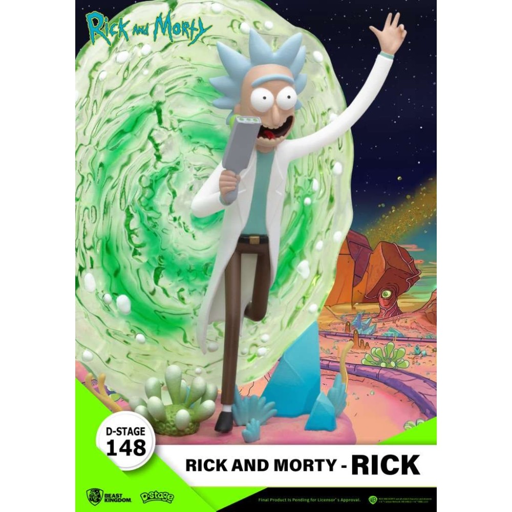 D-STAGE 148 RICK AND MORTY RICK STATUA FIGURE DIORAMA BEAST KINGDOM