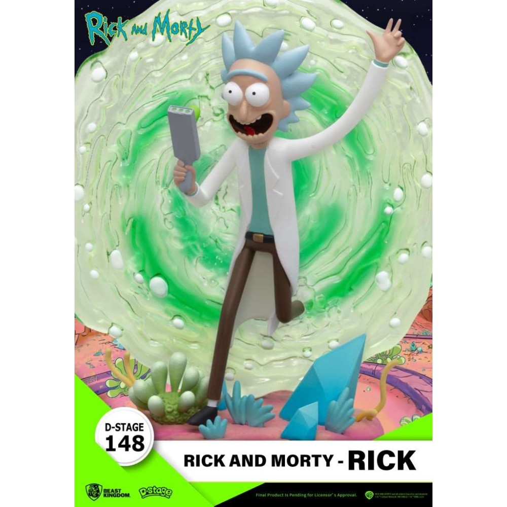 D-STAGE 148 RICK AND MORTY RICK STATUA FIGURE DIORAMA BEAST KINGDOM