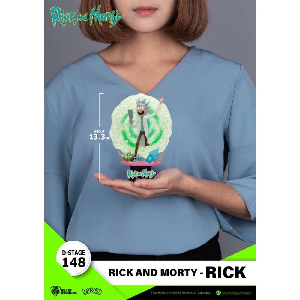 D-STAGE 148 RICK AND MORTY RICK STATUA FIGURE DIORAMA BEAST KINGDOM