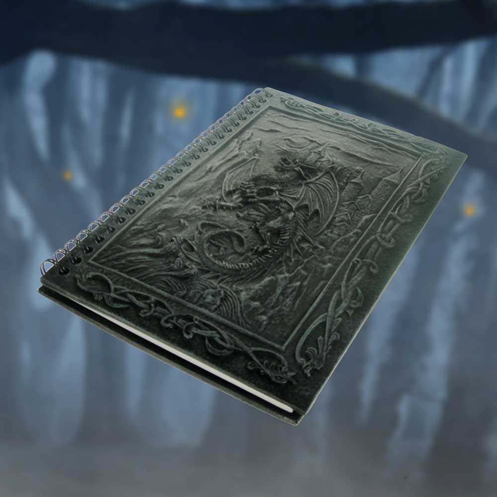 NEMESIS NOW DRAGONS KINGDOM RESIN COVER JOURNAL A5 WIRED NOTEBOOK