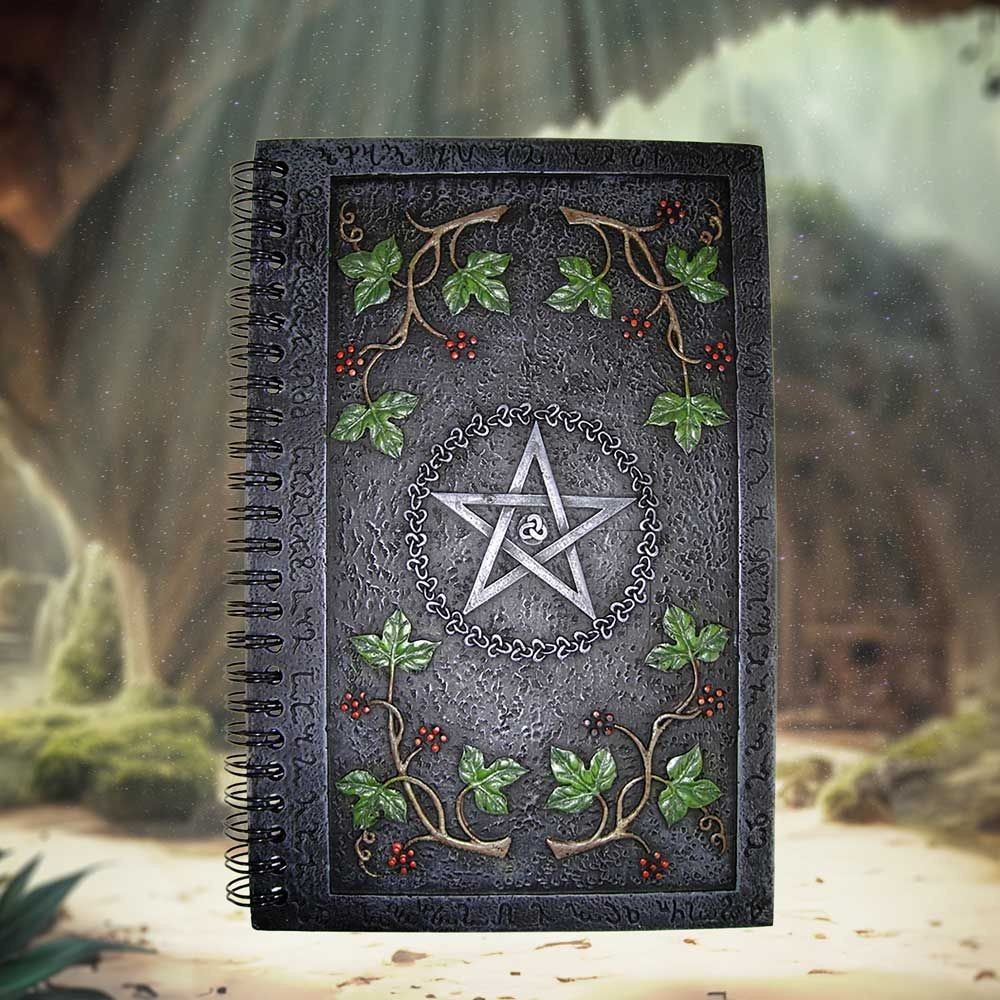 NEMESIS NOW WICCAN BOOK OF SHADOWS RESIN COVER JOURNAL A5 WIRED NOTEBOOK