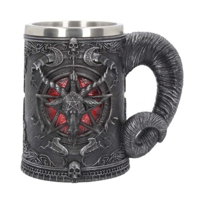 BAPHOMET TANKARD RESIN 16CM BOCCALE NEMESIS NOW