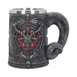 BAPHOMET TANKARD RESIN 16CM BOCCALE NEMESIS NOW