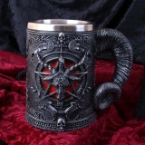BAPHOMET TANKARD RESIN 16CM BOCCALE NEMESIS NOW