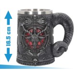 BAPHOMET TANKARD RESIN 16CM BOCCALE NEMESIS NOW