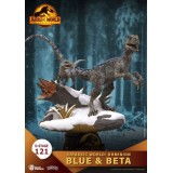 BEAST KINGDOM D-STAGE JURASSIC WORLD DOMINION BLUE & BETA STATUE FIGURE DIORAMA