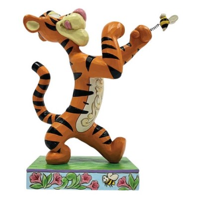 ENESCO WINNIE THE POOH TIGGER FIGHTING BEE STATUE FIGURE