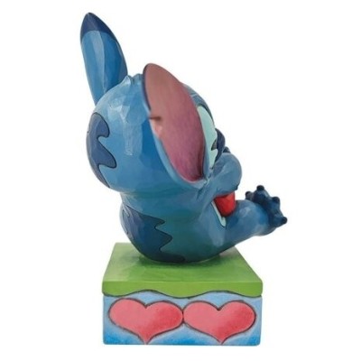 LILO AND STITCH STITCH HUGGING HEART STATUA FIGURE ENESCO