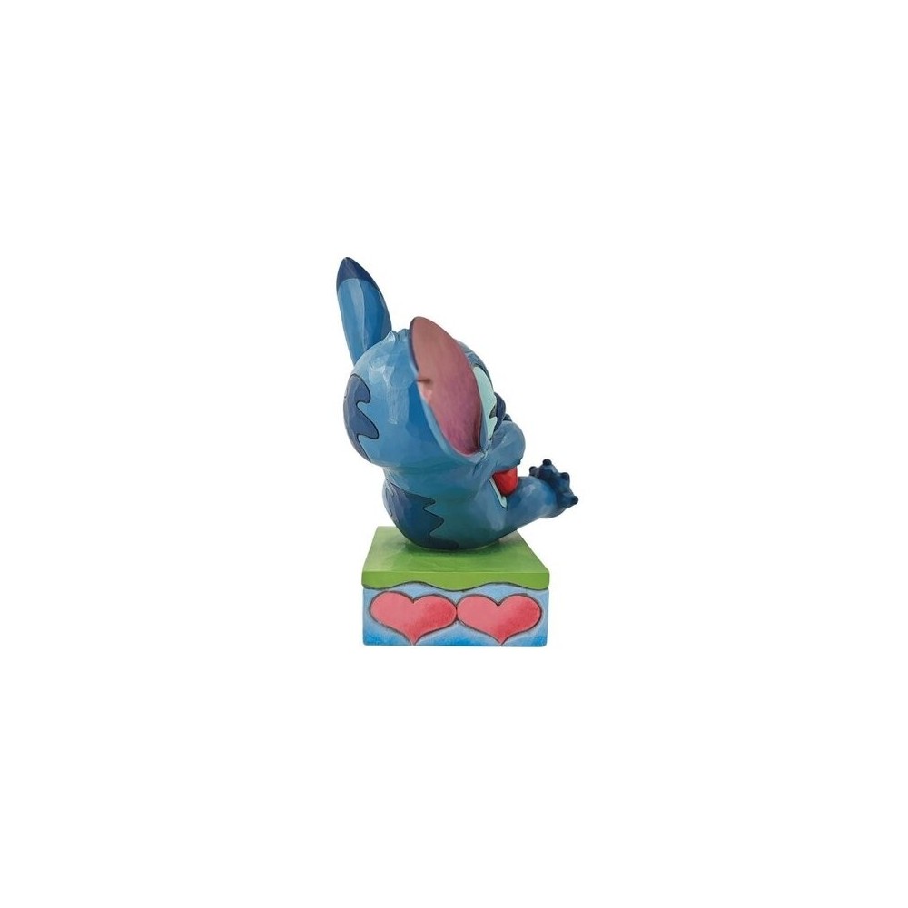 ENESCO LILO AND STITCH STITCH HUGGING HEART STATUE FIGURE