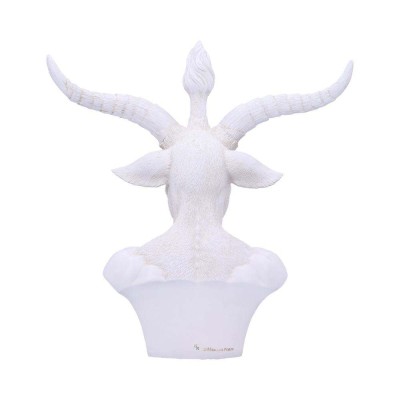 WHITE BAPHOMET BUST FIGURE NEMESIS NOW