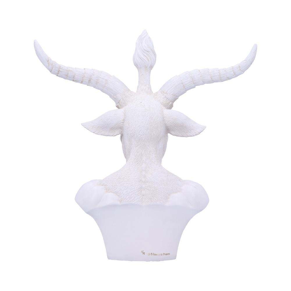 WHITE BAPHOMET BUST FIGURE NEMESIS NOW