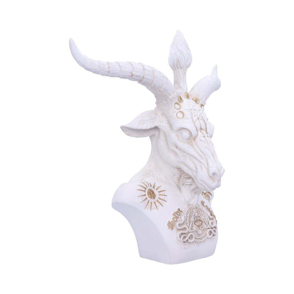 WHITE BAPHOMET BUST FIGURE NEMESIS NOW