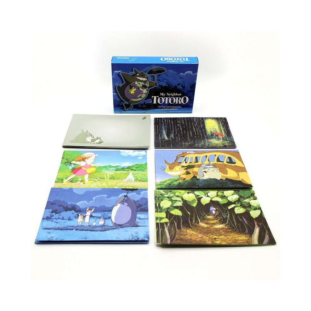 MY NEIGHBOR TOTORO 10 POP-UP NOTECARDS AND ENVELOPES SET 10 CARTOLINE POP-UP STUDIO GHIBLI