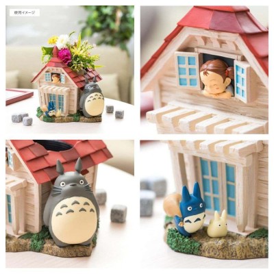IL MIO VICINO TOTORO KUSAKABE HOUSE E TOTORO DIORAMA VASO SEMIC