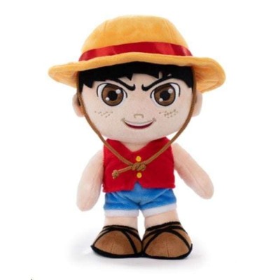 ONE PIECE NETFLIX MONKEY D. LUFFY 28CM PELUCHE FIGURE BARRADO