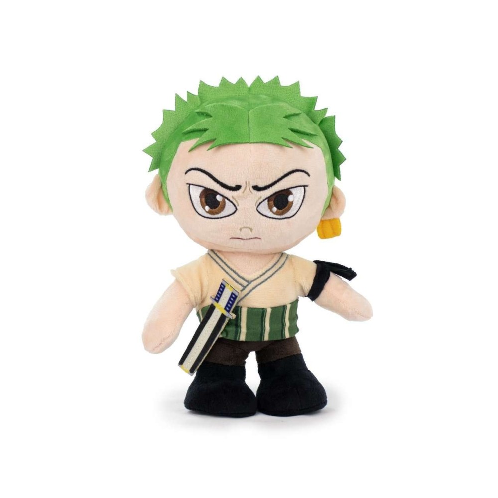 ONE PIECE NETFLIX ZORO 28CM PELUCHE FIGURE BARRADO