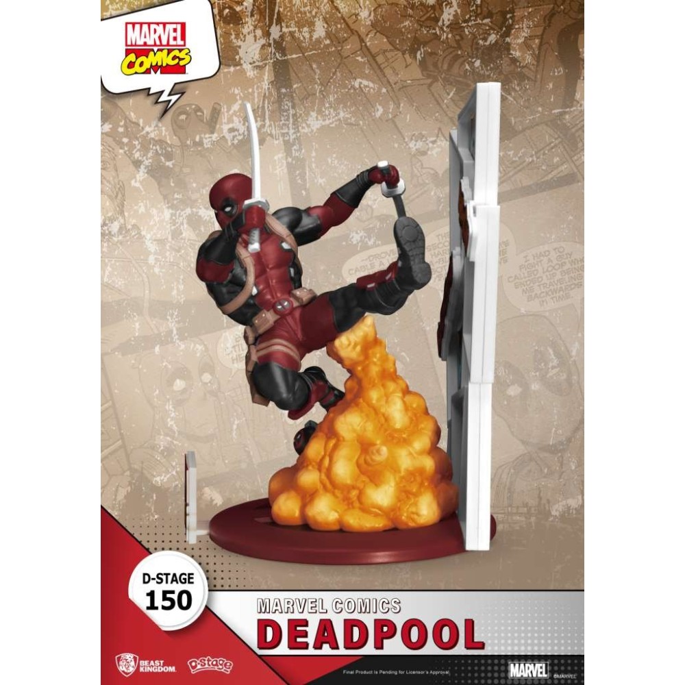 D-STAGE MARVEL COMICS DEADPOOL STATUA FIGURE DIORAMA BEAST KINGDOM