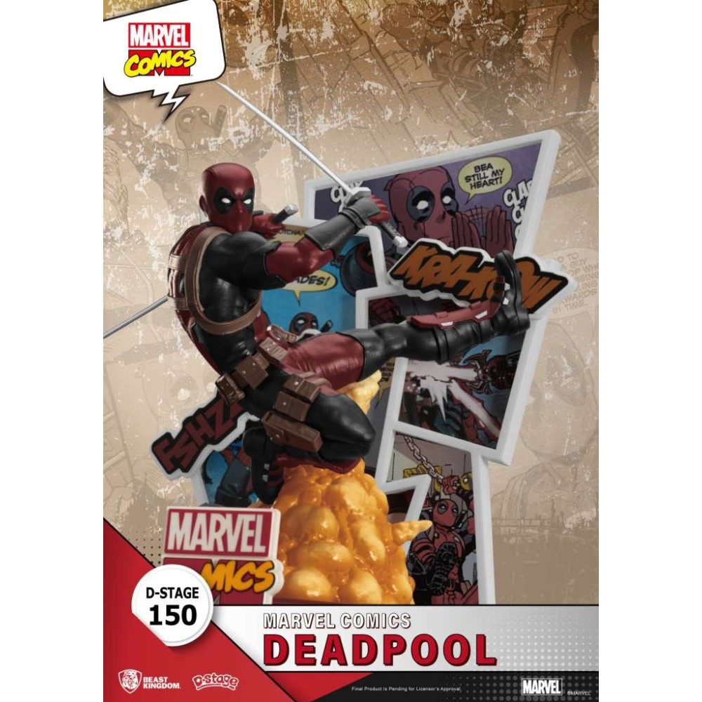 D-STAGE MARVEL COMICS DEADPOOL STATUA FIGURE DIORAMA BEAST KINGDOM