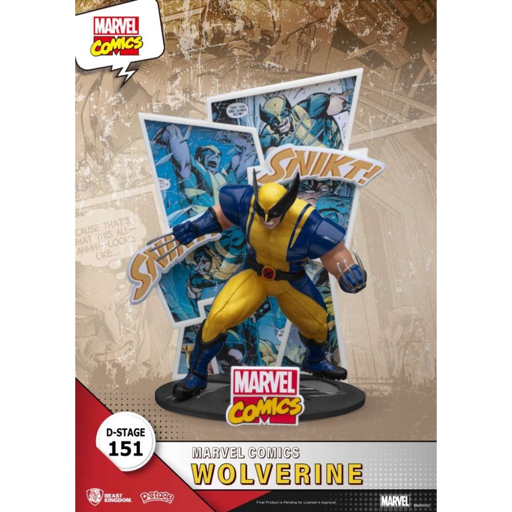 D-STAGE MARVEL COMICS WOLVERINE STATUA FIGURE DIORAMA BEAST KINGDOM