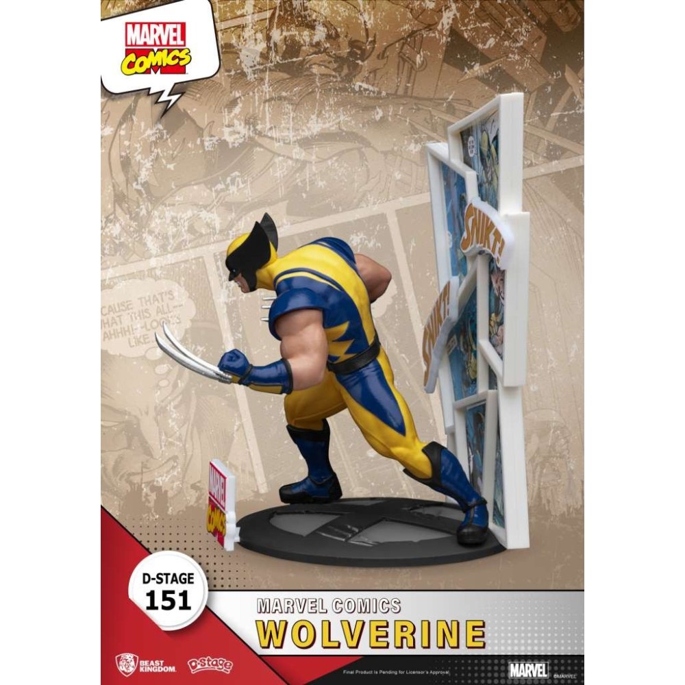 D-STAGE MARVEL COMICS WOLVERINE STATUA FIGURE DIORAMA BEAST KINGDOM