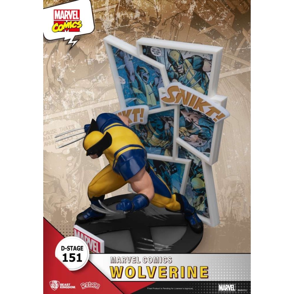 D-STAGE MARVEL COMICS WOLVERINE STATUA FIGURE DIORAMA BEAST KINGDOM