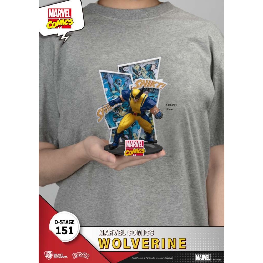 BEAST KINGDOM D-STAGE MARVEL COMICS WOLVERINE STATUE FIGURE DIORAMA