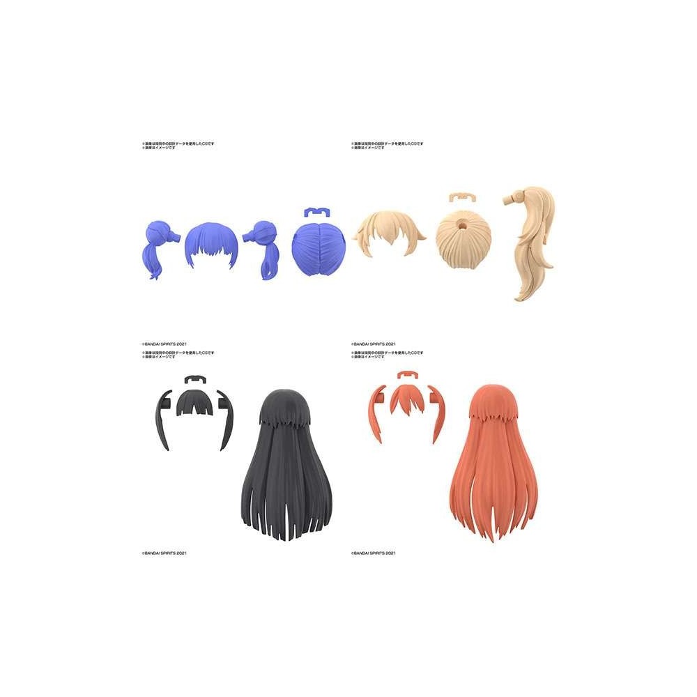 30MS OPTION HAIR STYLE PARTS SET PER MODEL KIT BANDAI