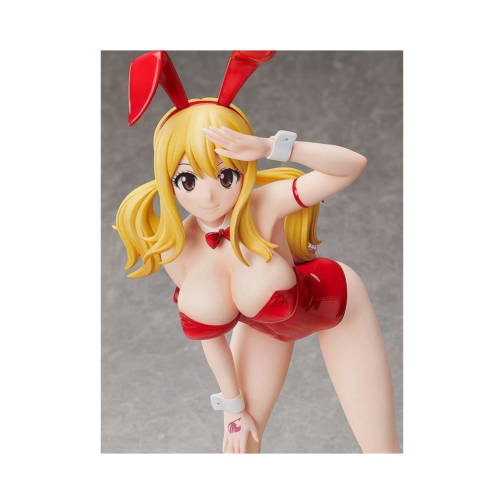 FAIRY TAIL LUCY BARE LEG BUNNY 1/4 STATUA FIGURE FREEING