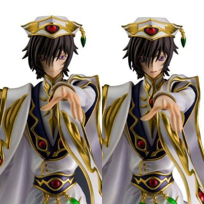 CODE GEASS LELOUCH OF THE REBELLION - C.C. AND LELOUCH GEM SET 2X STATUE FIGURES MEGAHOUSE