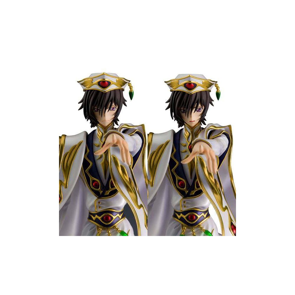 CODE GEASS LELOUCH OF THE REBELLION - C.C. AND LELOUCH GEM SET 2X STATUE FIGURES MEGAHOUSE