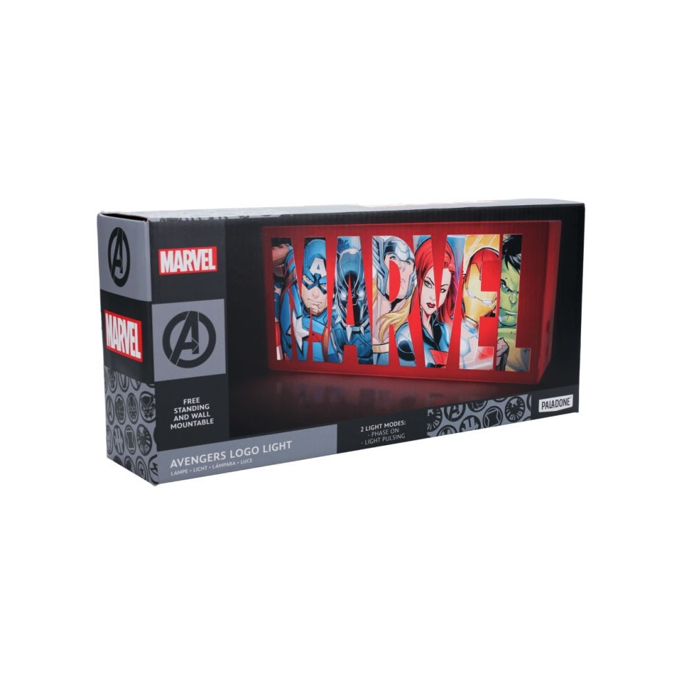 MARVEL AVENGERS LOGO LAMPADA DA TAVOLO PALADONE PRODUCTS