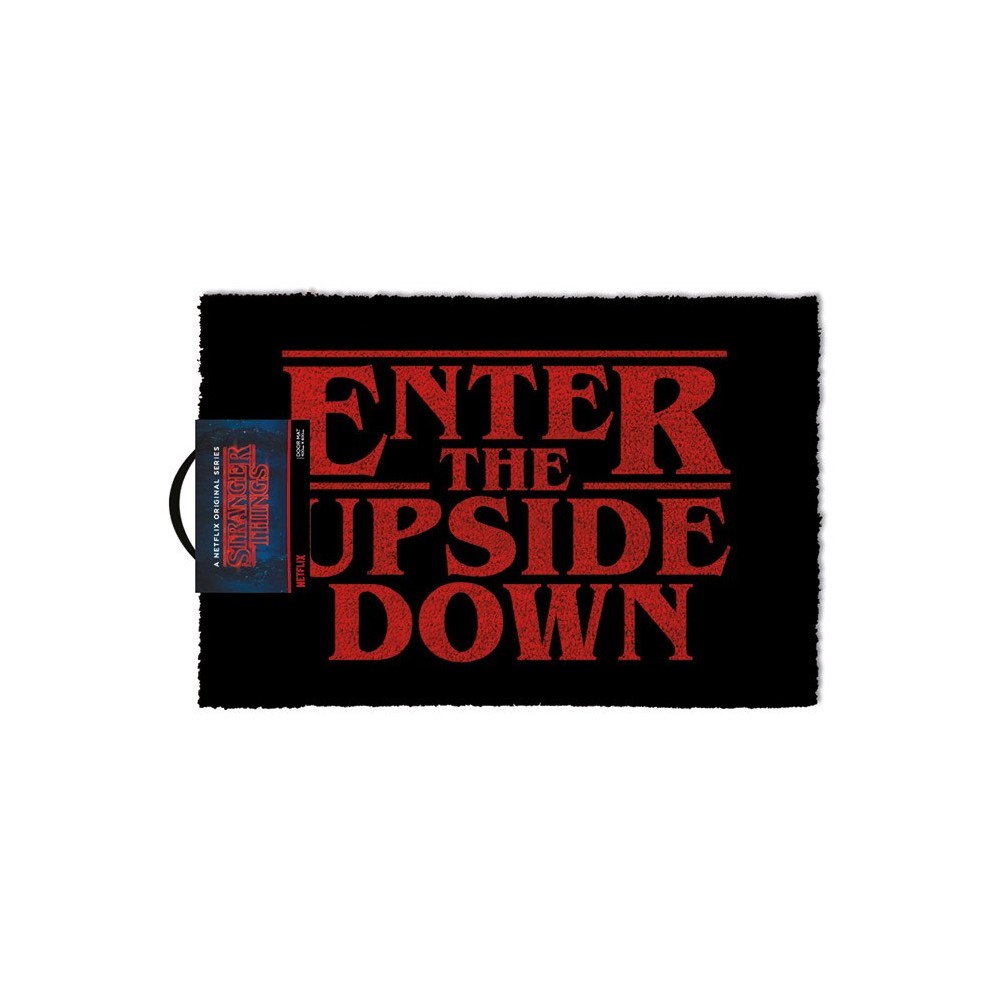 STRANGER THINGS ENTER THE UPSIDE DOWN DOORMAT ZERBINO 40X60CM PYRAMID INTERNATIONAL