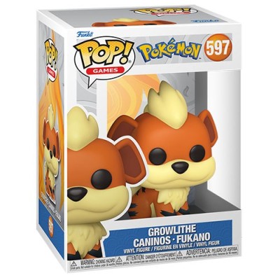 FUNKO POP! POKEMON GROWLITHE BOBBLE HEAD FIGURE FUNKO