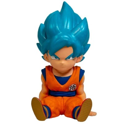 DRAGONBALL DRAGON BALL BANK SON GOKU SUPER SAIYAN BLUE FIGURE SALVADANAIO PLASTOY