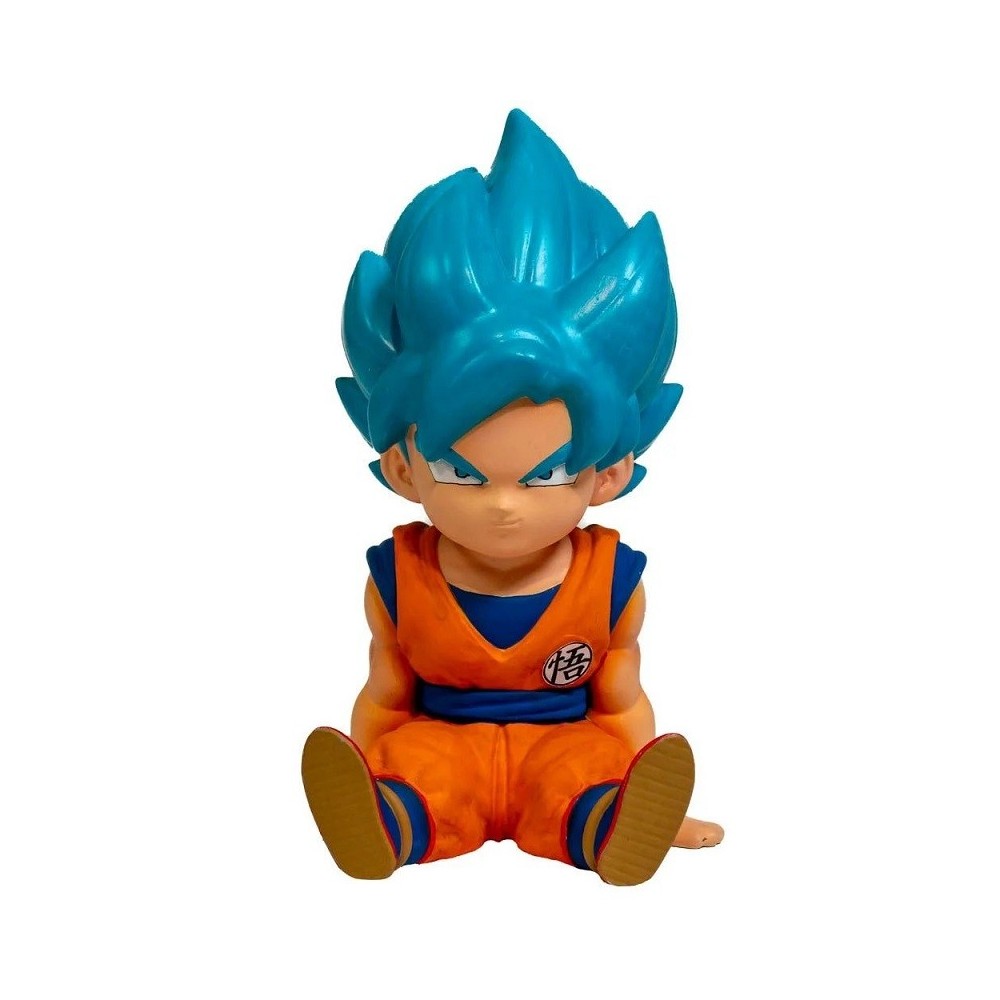 DRAGONBALL DRAGON BALL BANK SON GOKU SUPER SAIYAN BLUE FIGURE SALVADANAIO PLASTOY